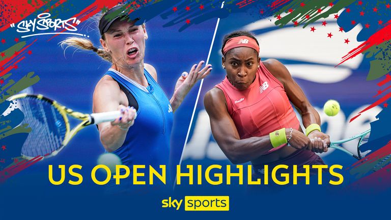 Caroline Wozniacki against Coco Gauff in the US Open