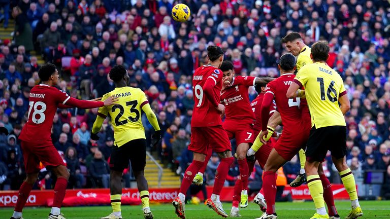 Burnley's Dara O'Shea scores their equaliser