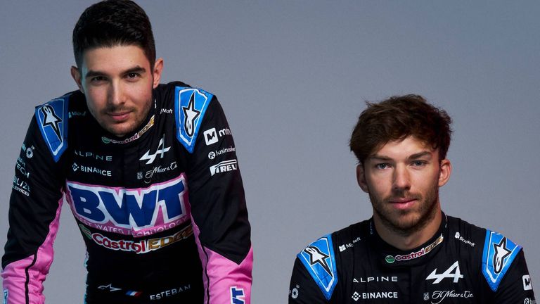 Alpine drivers Esteban Ocon and Pierre Gasly