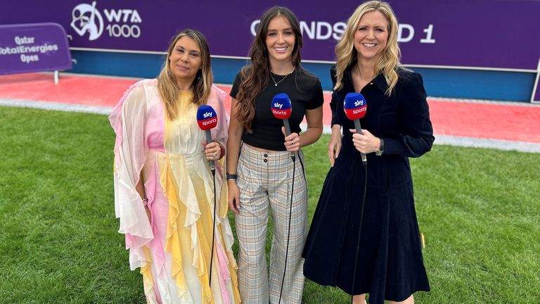 Gigi Salmon, Laura Robson and Marion Bartoli