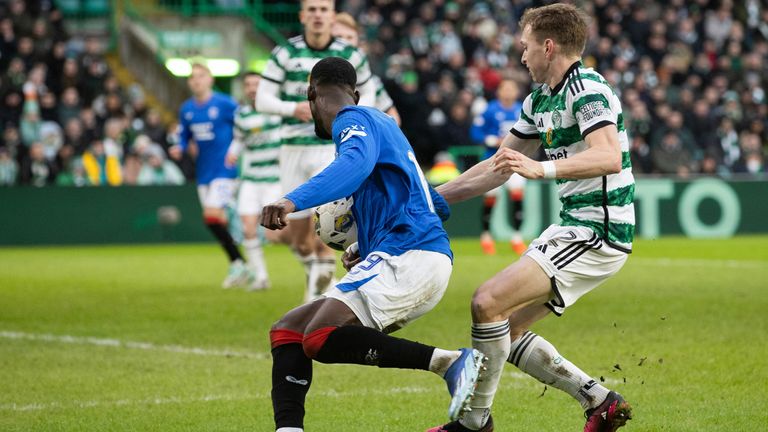 Johnston was not penalised for this handball