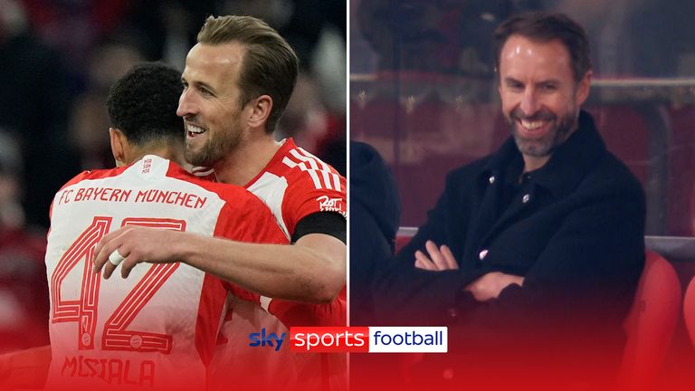 Southgate watches Kane score for Bayern