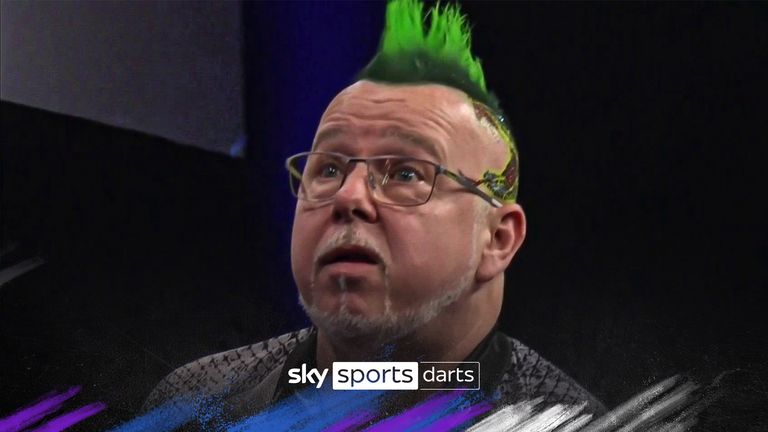 Peter Wright at the opening night of the Premier League Darts