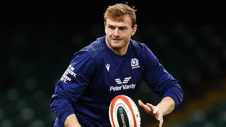 Scotland Team Run - Principality Stadium - Friday 2nd February
Scotland's Richie Gray during a team run at the Principality Stadium, Cardiff. Picture date: Friday February 2, 2024.