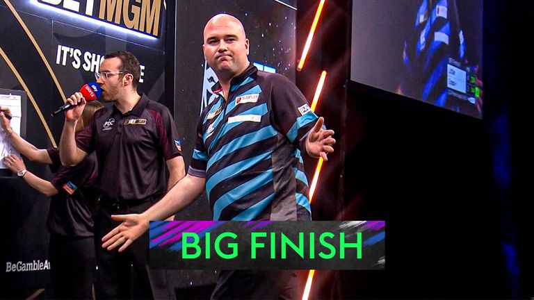 Rob Cross hit a superb 144 checkout against Luke Littler