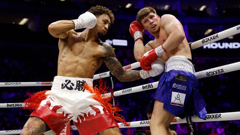 BEN SHALOM BOXXER BAD BLOOD FIGHT WEEK.THE O2 LONDON 31/03/2024.FABIO WARDLEY V FRAZER CLARKE.PIC LAWRENCE LUSTIG/BOXXER.(PICS FREE FOR EDITORIAL USE ONLY).LIGHT-HEAVYWEIGHT CONTEST.BEN WHITTAKER V LEON WILLINGS