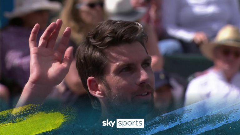 A look at Cam Norrie&#39;s match point to defeat Lorenzo Sonego at the Indian Wells Open.