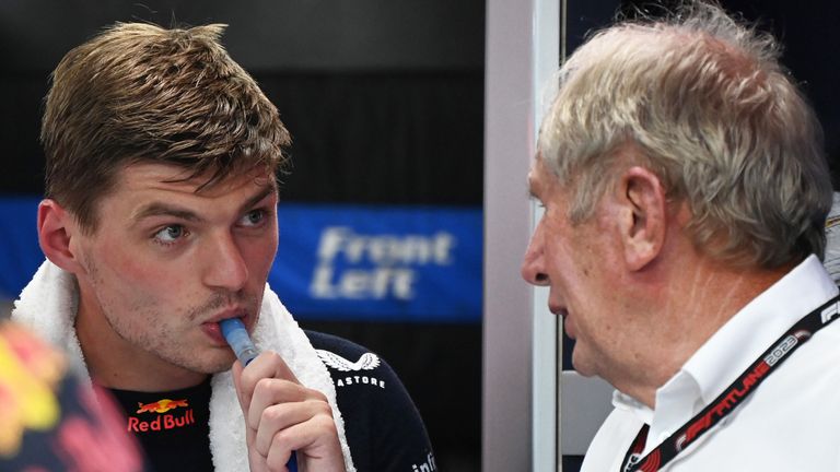 Max Verstappen and Helmut Marko