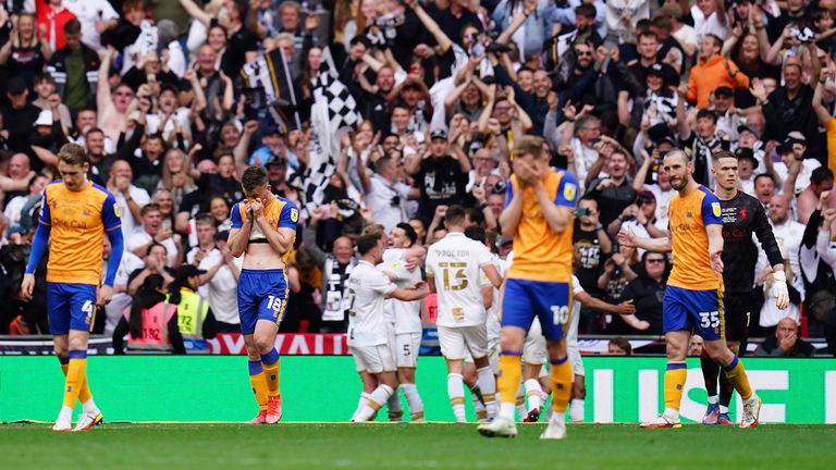 Clough's side were beaten by Port Vale in the 2021/22 Sky Bet League Two play-off final