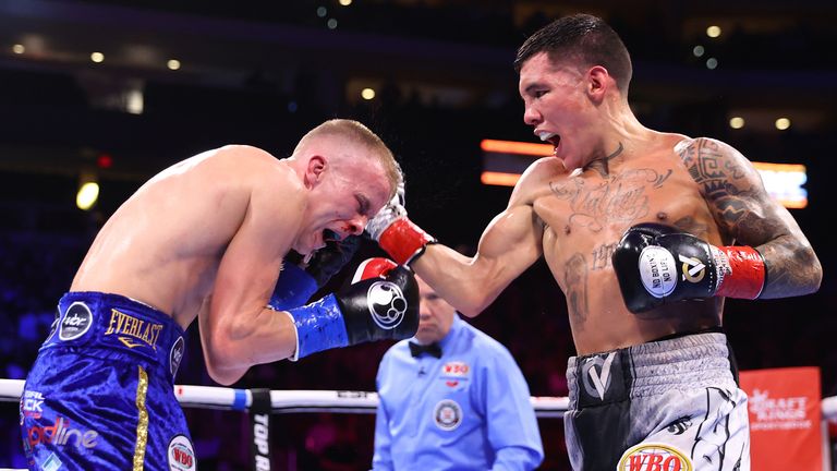 Oscar Valdez takes the fight to Liam Wilson