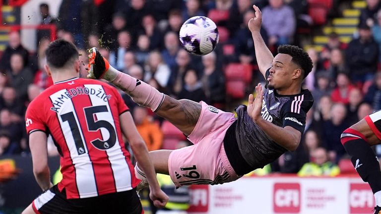 Rodrigo Muniz scores a spectacular equaliser for Fulham at Bramall Lane