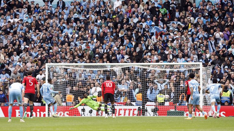 Coventry City's Haji Wright scores their side's third goal of the game