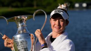 Read more about the article Chevron Championship: Nelly Korda equals LPGA record as she claims wins first women’s major of 2024 | Golf News