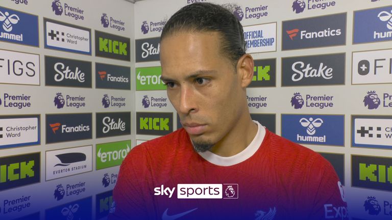 Van Dijk - Everton vs Liverpool post 