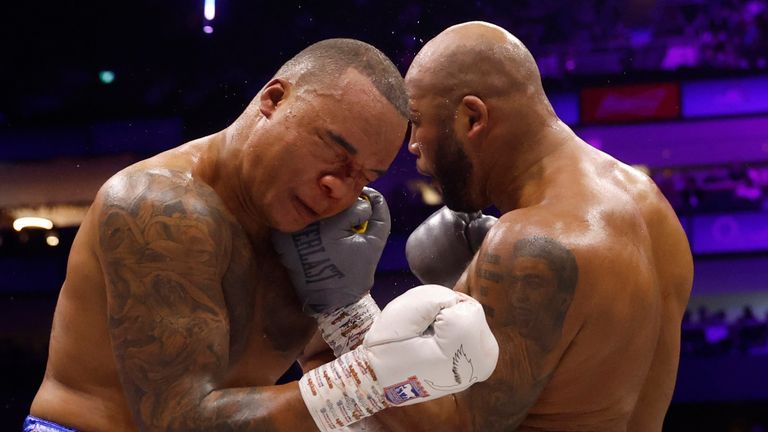 BEN SHALOM BOXXER BAD BLOOD FIGHT WEEK.THE O2 LONDON 31/03/2024.FABIO WARDLEY V FRAZER CLARKE.PIC LAWRENCE LUSTIG/BOXXER.(PICS FREE FOR EDITORIAL USE ONLY).BRITISH & COMMONWEALTH HEAVYWEIGHT CHAMPIONSHIP.FABIO WARDLEY V FRAZER CLARKE