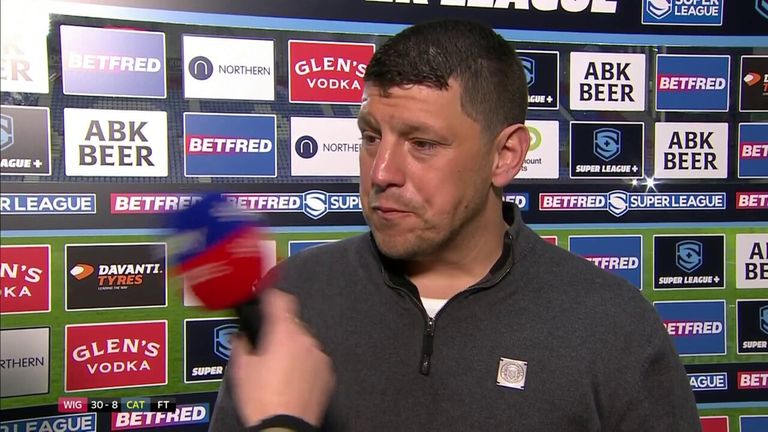 Wigan Warriors head coach Matt Peet praised his team for their defensive performance in their win against Catalans Dragons.