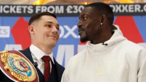 Read more about the article Richard Riakporhe planning to shatter Chris Billam-Smith ‘like cracked glass’ in cruiserweight world title showdown | Boxing News