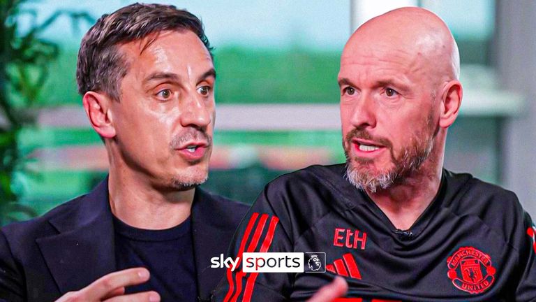 Erik ten Hag sits down with Gary Neville to discuss recruitment, Manchester United&#39;s style of play and the teams inconsistency.
