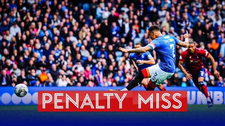 James Tavernier misses pen to draw Rangers level