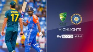 Read more about the article Highlights: Rohit fires India into semis to face England