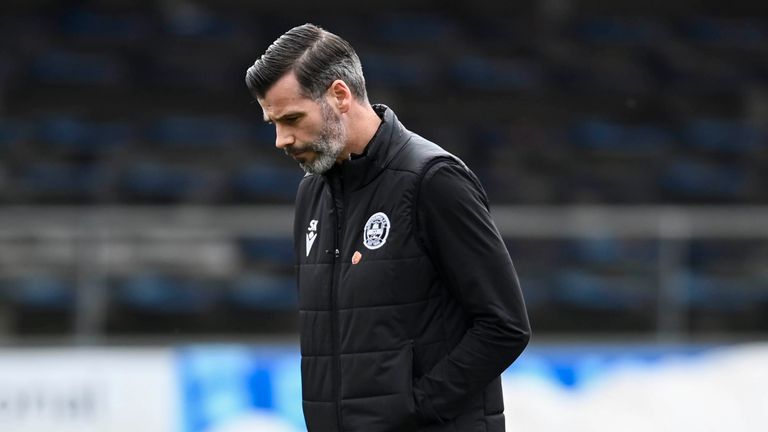 DUNDEE, SCOTLAND - APRIL 06: Motherwell manager Stuart Kettlewell arrives before a cinch Premiership match between Dundee and Motherwell at the Scot Foam Stadium at Dens Park, on April 06, 2024, in Dundee, Scotland. (Photo by Rob Casey / SNS Group)