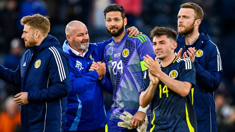 Craig Gordon earned his 75th Scotland cap against Finland 