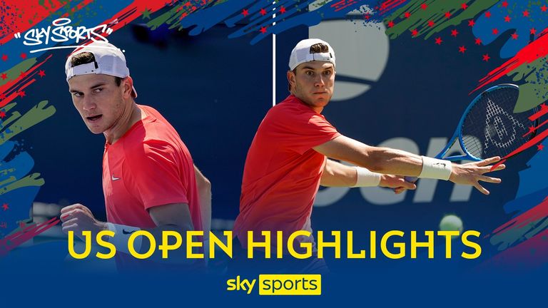 Highlights of Jack Draper&#39;s second round match against Hubert Hurkacz at the US Open.