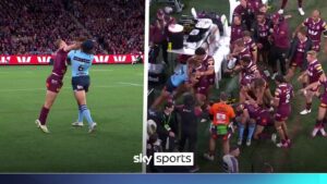 Read more about the article 'It's turning ugly!' | HUGE brawl in State of Origin leads to two sin bins!