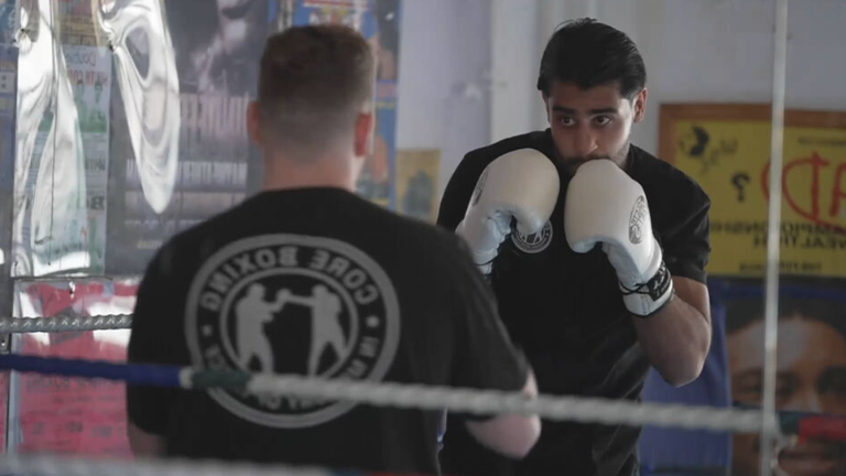 Balraj Khara has worn hearing aids for most of his life and says his disability can be an advantage in the ring