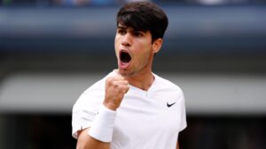 Read more about the article Wimbledon: Carlos Alcaraz bullies Novak Djokovic to win his second straight title at All England Club | Tennis News