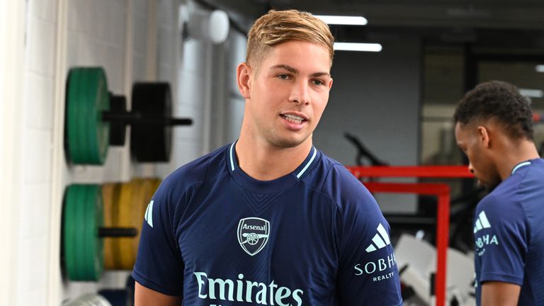 Smith Rowe has taken part in Arsenal's pre-season preparations