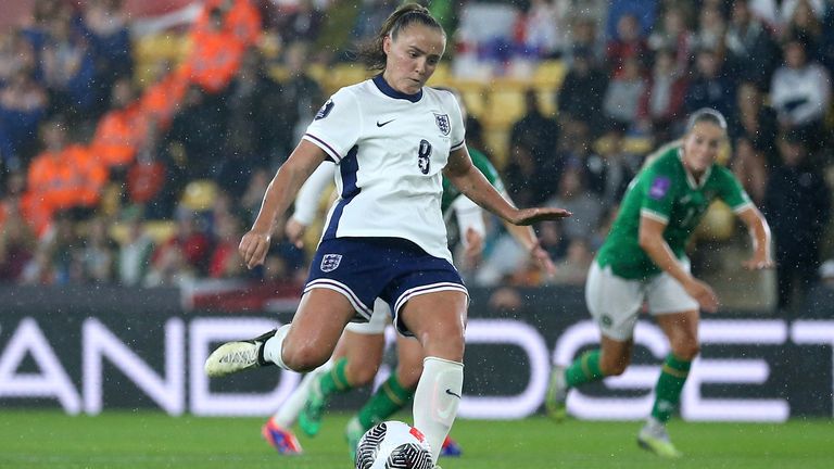 Georgia Stanway converted England's second from the penalty spot