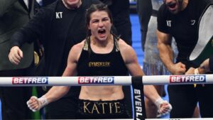 Read more about the article Katie Taylor is holding her lightweight world championships ‘hostage’, declares Caroline Dubois | Boxing News