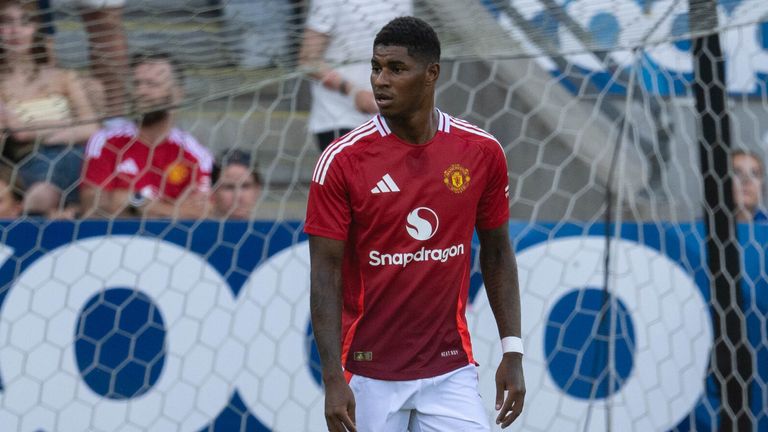 Marcus Rashford played 45 minutes for Manchester United in their 0-0 draw at Rosenborg