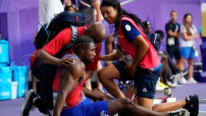 Read more about the article Olympics 2024: Noah Lyles misses out on double gold after falling short in men’s 200m final | Olympics News