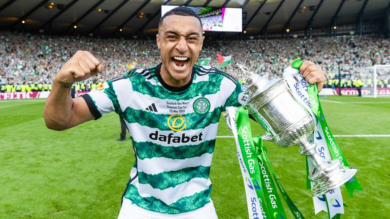 Adam Idah scored the winner as Celtic beat Rangers to retain the Scottish Cup