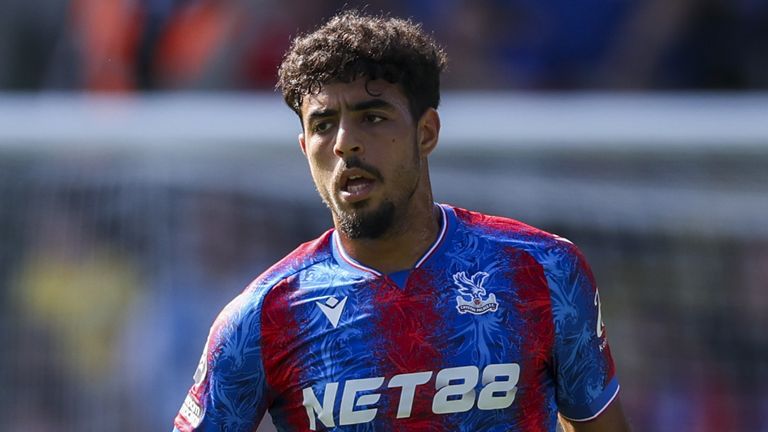 Chadi Riad in action for Crystal Palace during pre-season