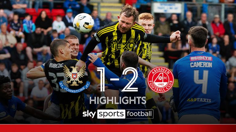 Highlights of the Scottish Premiership match between St Johnstone and Aberdeen.