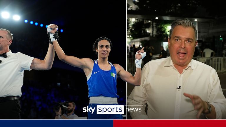 Imane Khelif reaches the Olympics women&#39;s boxing 66kg final after beating her Thai opponent Janjaem Suwannapheng and received tremendous support from the crowd watching on.   