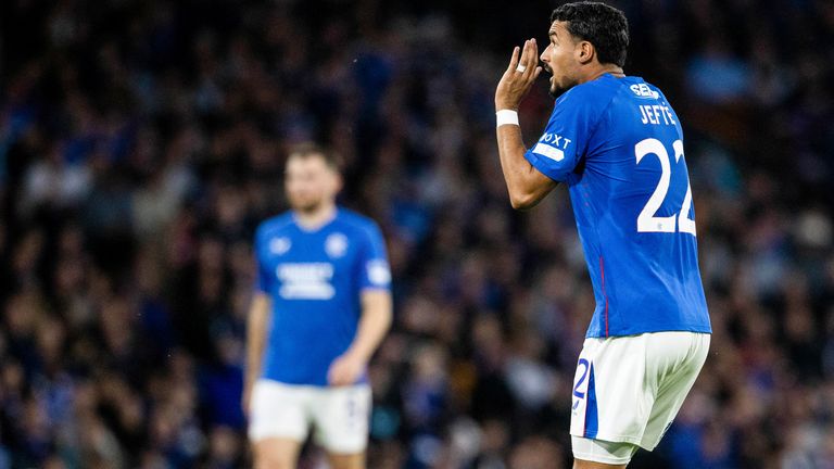 Rangers' Jefte pleads his innocence after his red card