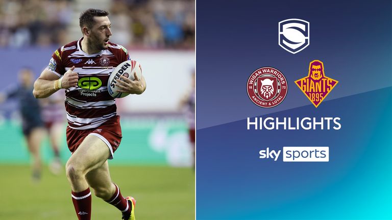 Highlights from the Betfred Super League clash between Wigan Warriors and Huddersfield Giants.