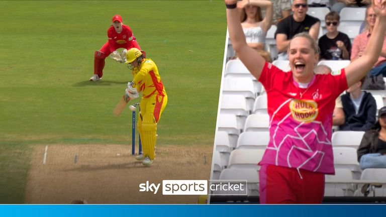 The Welsh Fire&#39;s Georgia Davis started their game against the Trent Rockets in devastating fashion with a wicket on the first ball of the match.