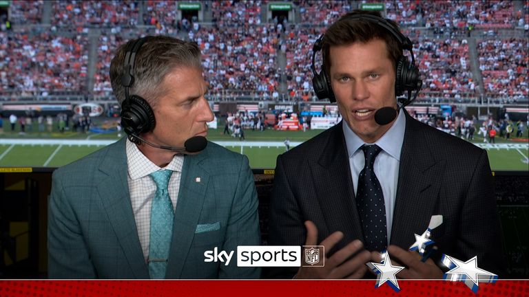 Check out the best moments from Tom Brady&#39;s first ever commentary game for the NFL between Dallas and Cleveland.