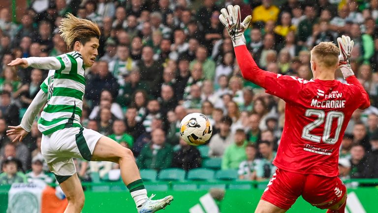 Collum says Celtic should have been awarded a penalty when Kyogo collided with Kilmarnock goalkeeper Robby McCrorie 