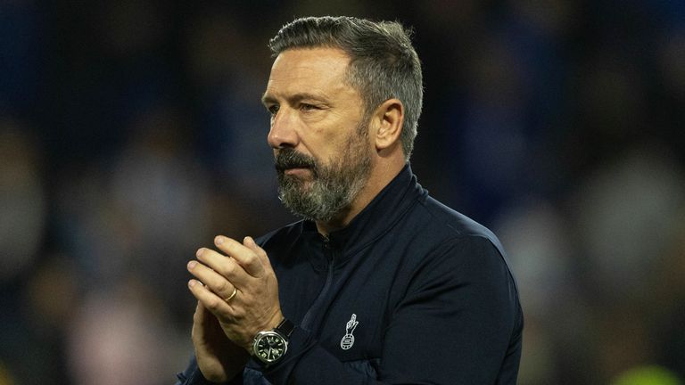 Kilmarnock manager Derek McInnes at full time