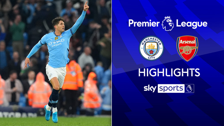 Manchester City&#39;s John Stones celebrates scoring their side&#39;s second goal of the game during the Premier League match at the Etihad Stadium, Manchester. Picture date: Sunday September 22, 2024.