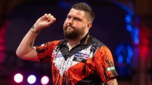 Read more about the article Hungarian Darts Trophy: Michael Smith beaten by Jonny Clayton on night one while Peter Wright and Raymond van Barneveld progress | Darts News