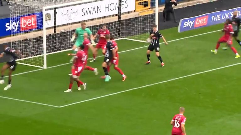 The referee disallowed Notts County&#39;s goal against Accrington Stanley for handball. Was it the right call?