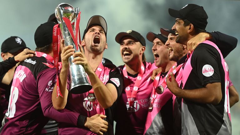 Somerset defend their ttile after victory on Vitality Blast Finals Day in 2023