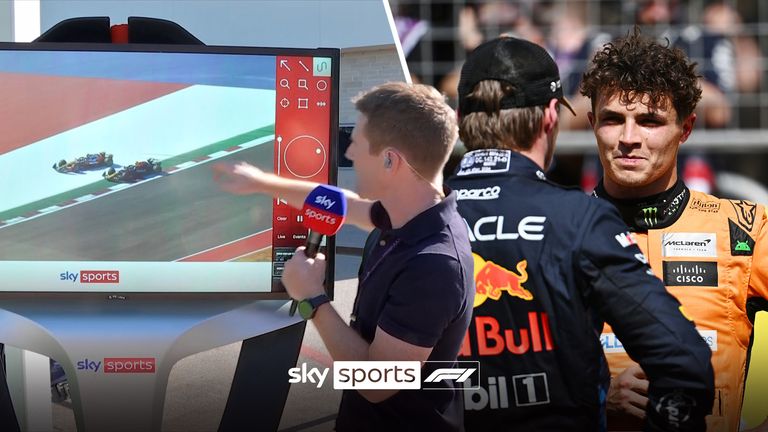 Anthony Davidson was at the SkyPad to take a closer look at Max Verstappen and Lando Norris&#39; incident which saw Lando given a 5-second penalty for going off track.